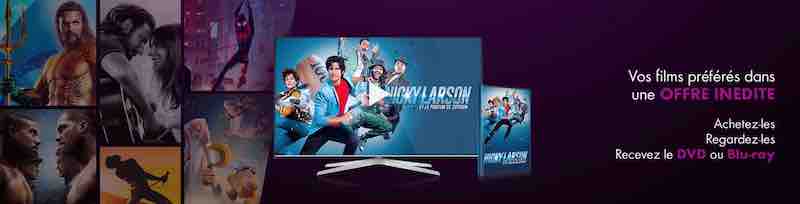Promotion DVD ou BluRay vendu avec l'achat en HD