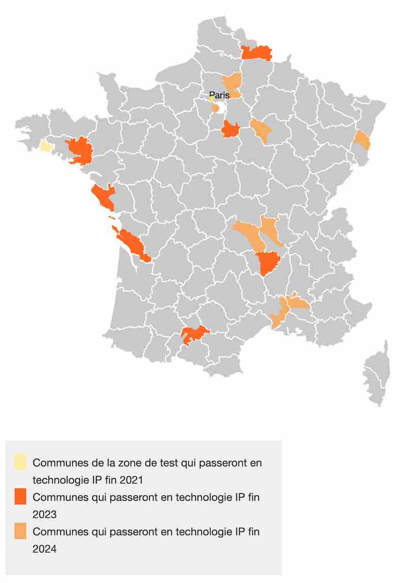 Plan d'arrêt du service RTC/RNIS