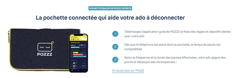 Sacoche POZZZ présentée par Bouygues Telecom