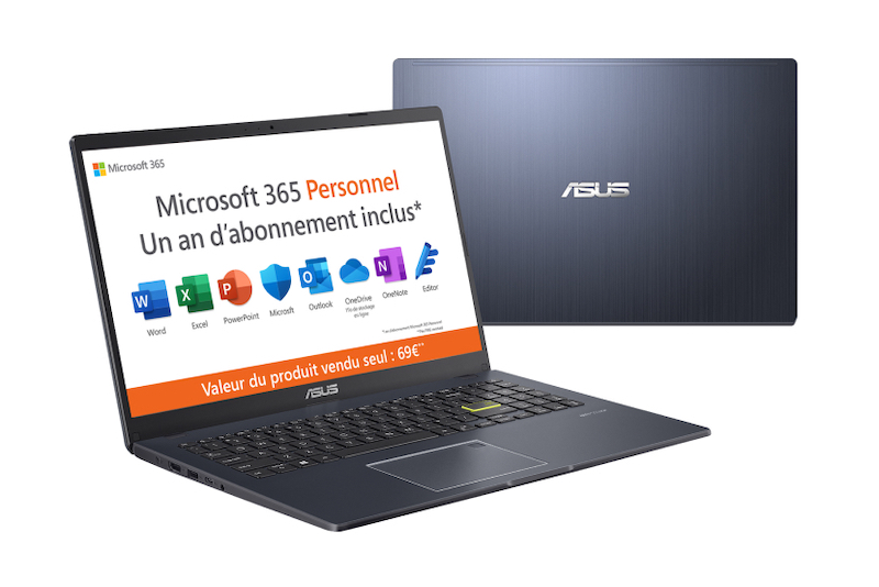 Le PC ASUS E510 en vente chez SFR avec l'offre SFR Box+PC en engagement de 24 mois