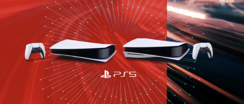 les 2 modèles de Playstation 5 (Digitale et Standard) avec 2 manettes DualSense