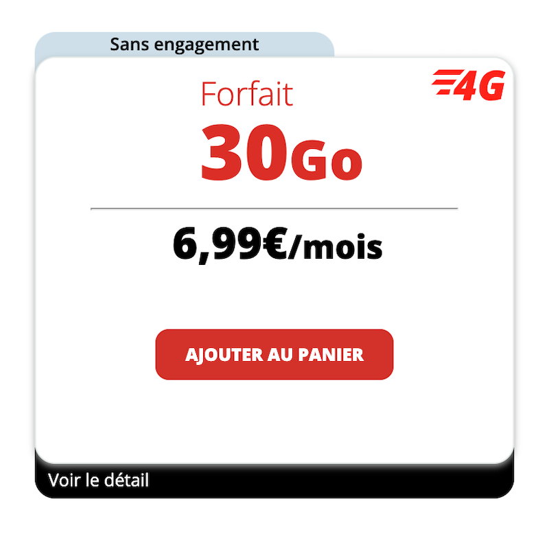 Auchan Télécom : un forfait mobile 30 Go en promotion à 1,99 euro