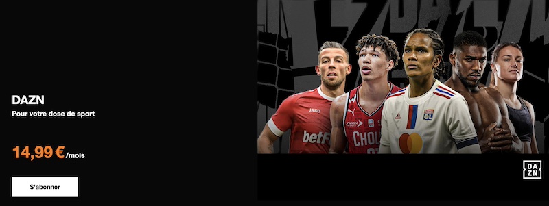 le bouquet DAZN sur la TV d'Orange à 14,99€/mois