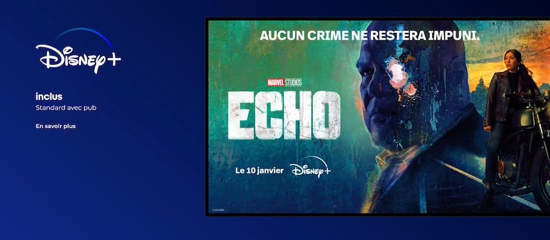 Formule Disney+ Standard avec publicité inclus dans Freebox Ultra