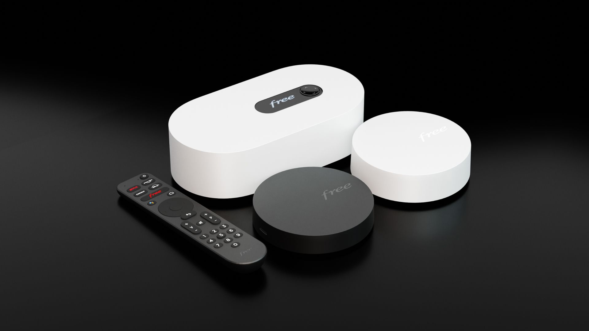 Freebox Ultra Server, Player, Répéteur et télécommande