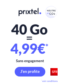 Forfait Prixtel Le petit 40Go à 4,99€