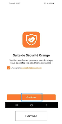 Sécurité Orange Contrat