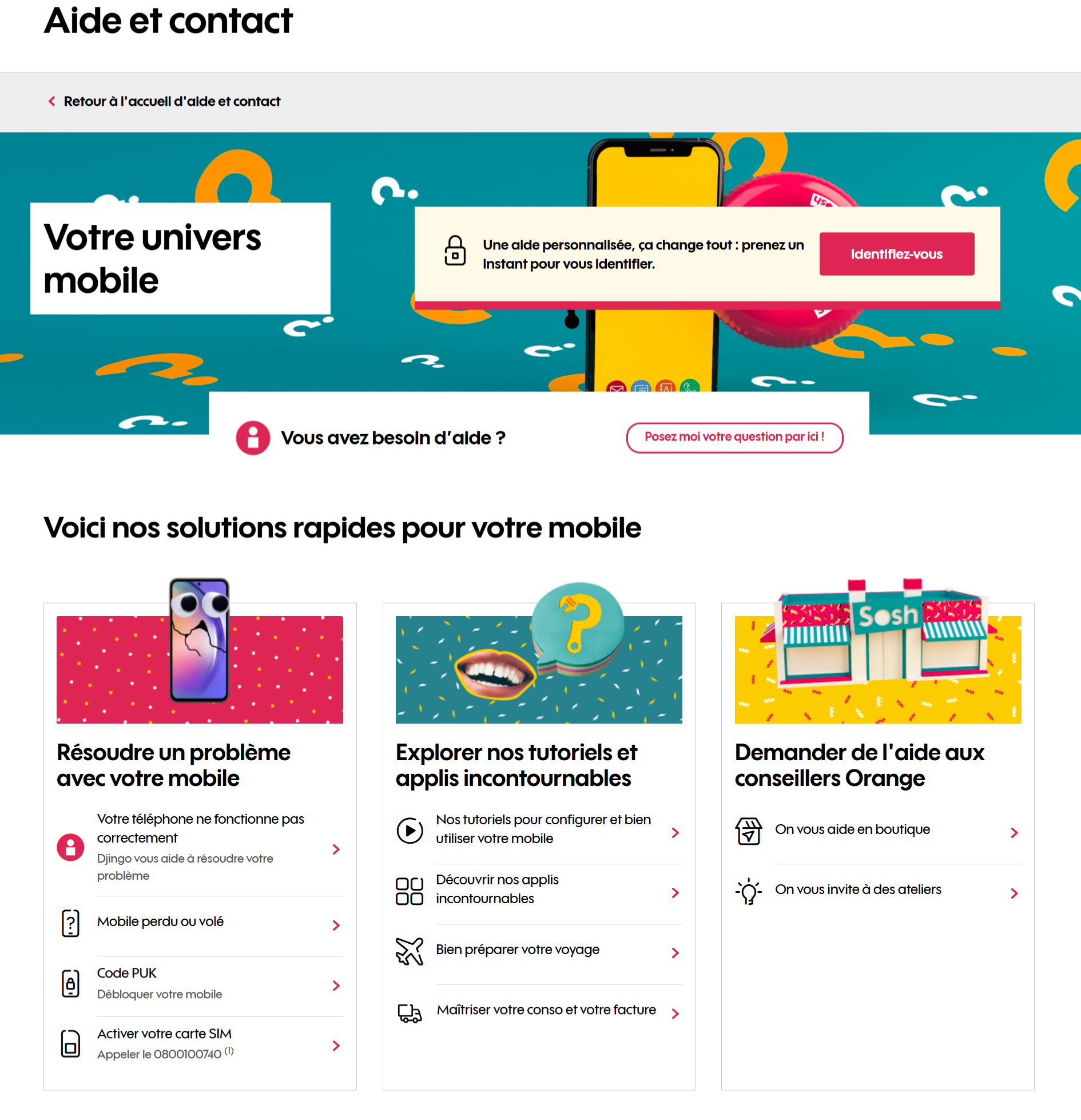 assistance mobile sosh