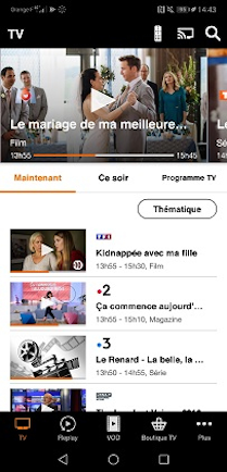 application tv orange