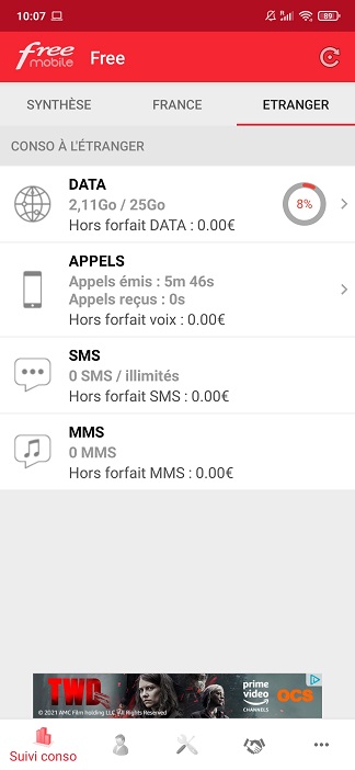 application free mobile
