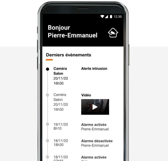 application maison protégée orange