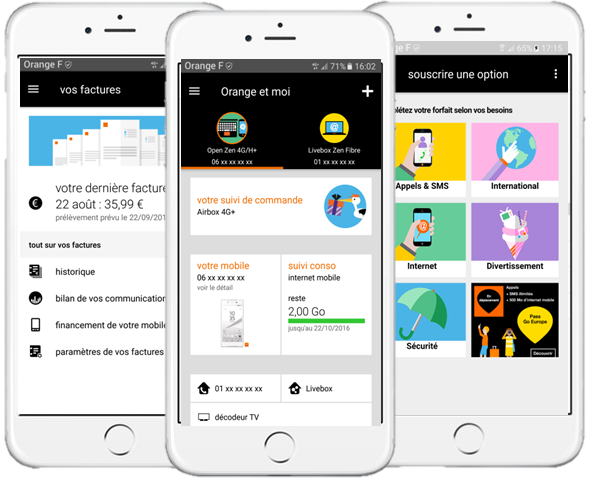application orange et moi