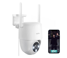 BOIFUN 2K Camera Surveillance WiFi Exterieure sans Fil Solaire 360