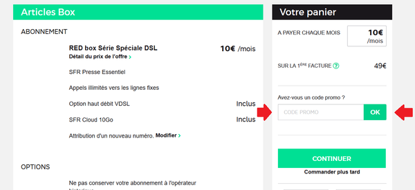 code promo parrainage red