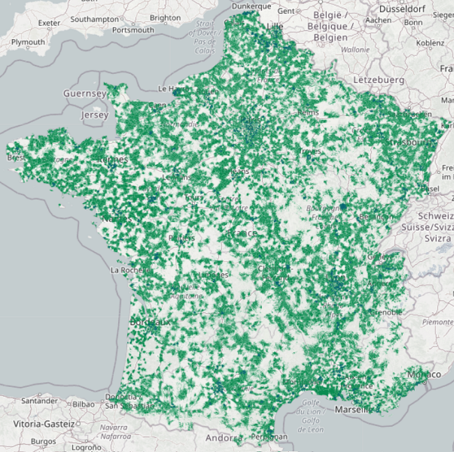 carte de couverture 5G Free