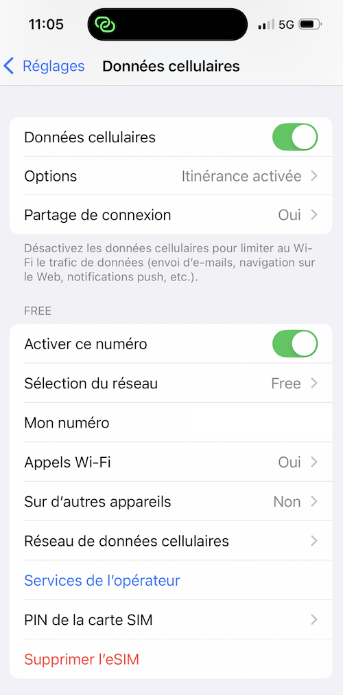 rubrique appels wifi
