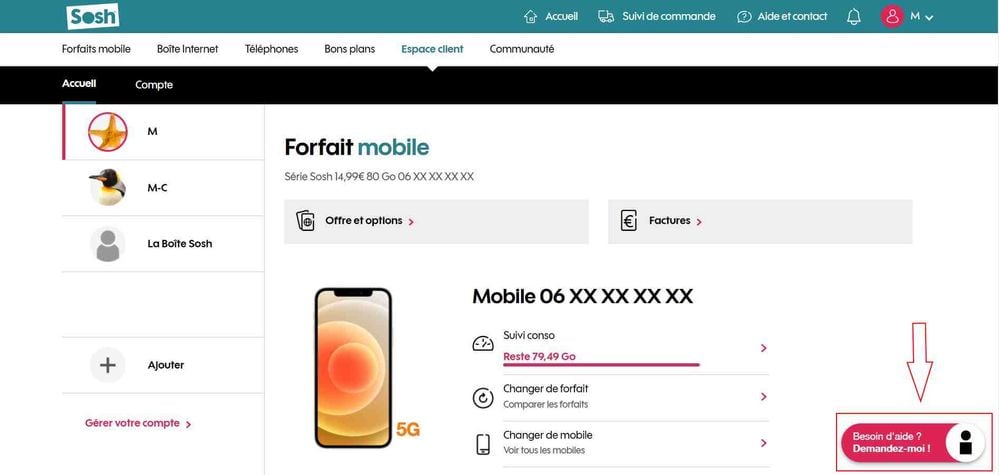 mon compte sosh
