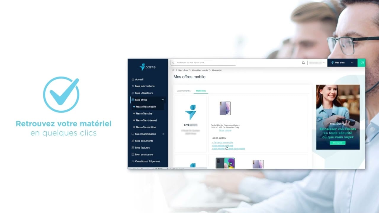 espace client paritel