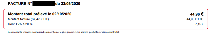 facture sfr prélèvement automatique