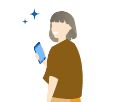 زن با تلفن هوشمند