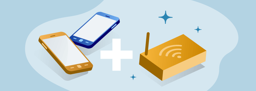 forfait box 2 mobiles free