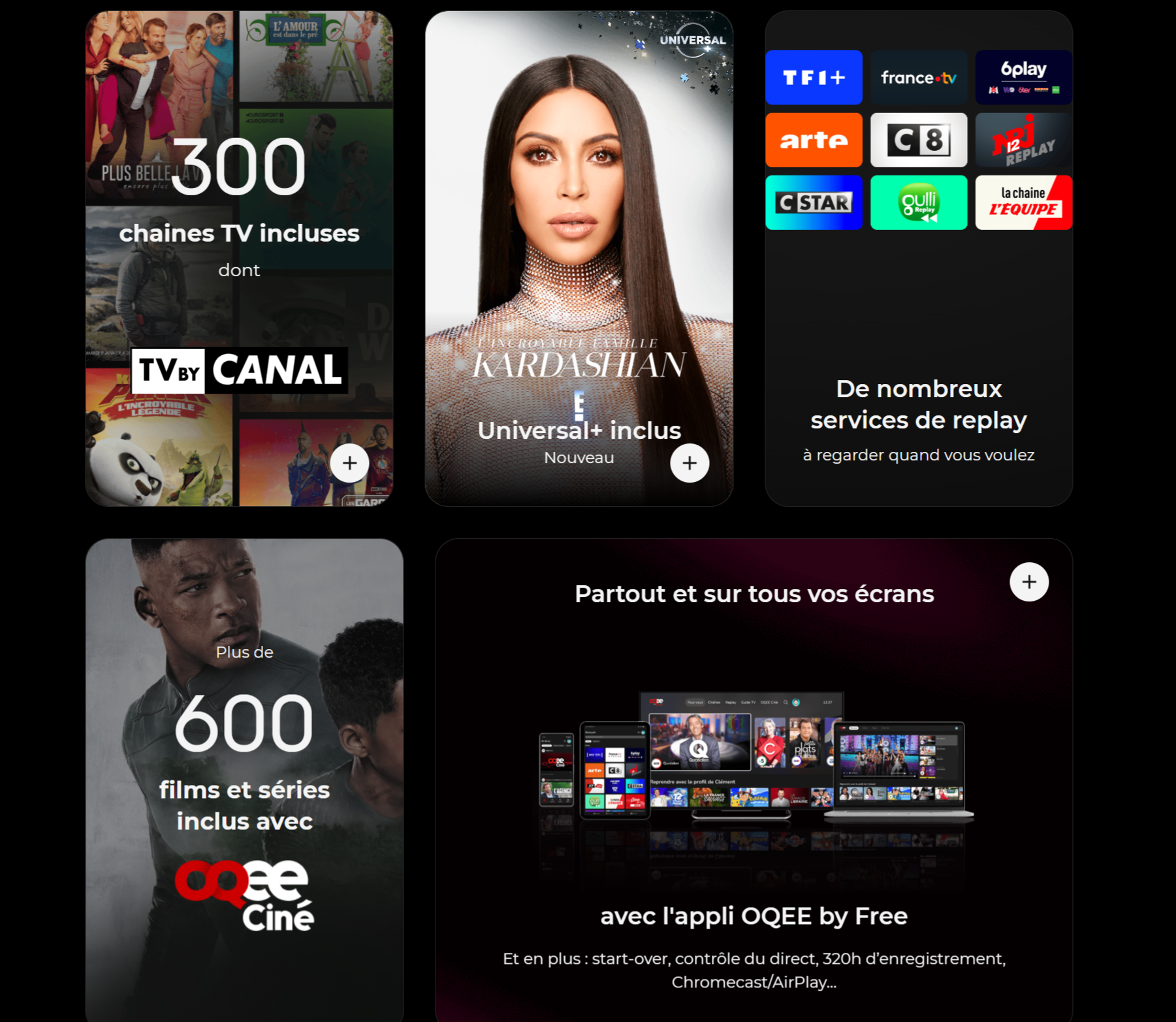 chaines freebox ultra