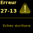 Erreur 27 Freebox