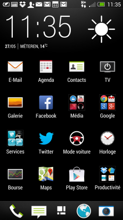 HTC Sense 5 menu