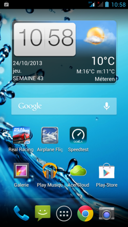 Interface Acer Liquid E2