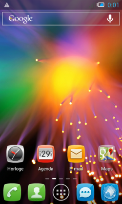 Page de configuration Alcatel One Touch Star