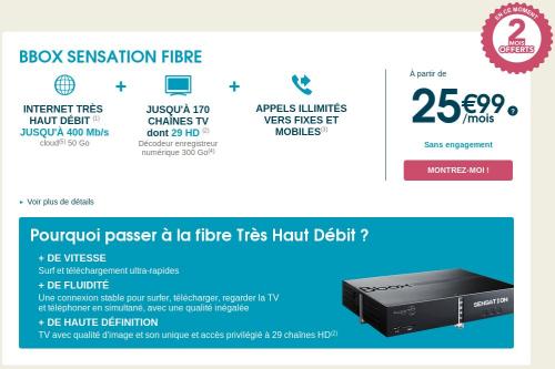 Bbox sensation bouygues telecom