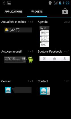 Widgets BS 401