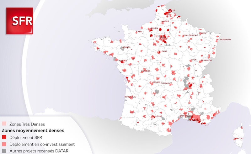 Mutualisation Fibre FTTH Orange-SFR en zone AMII