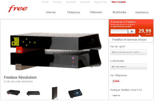 Hausse de prix Freebox Revolution