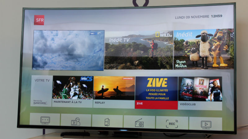 La nouvelle interface TV de SFR