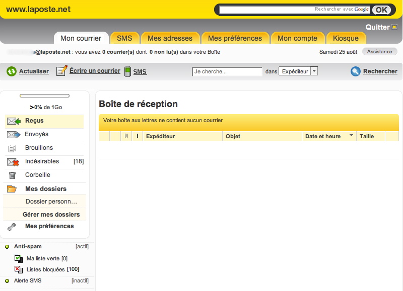 laposte.net iphone mail