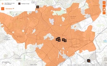 Couverture Fibre Orange à Montpellier