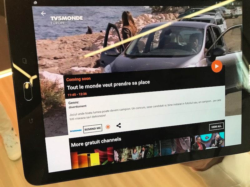 appli TV d'Orange avec l'Enregistreur TV dans le Cloud