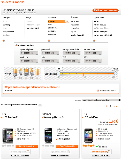 La boutique Orange Mobile plus conviviale