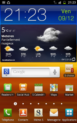 Interface Touchwiz Galaxy Note