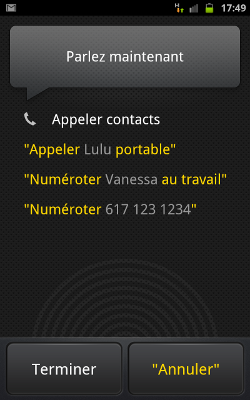 Appeler avec Discussion