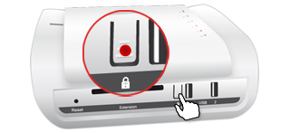 bouton AOSS de la box NB4 de SFR