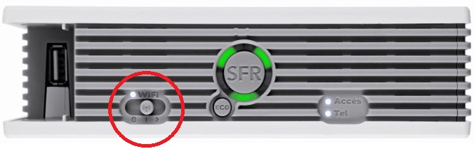 bouton AOSS de la box NB6 de SFR