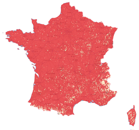 carte couverture telephonie mobile la poste mobile