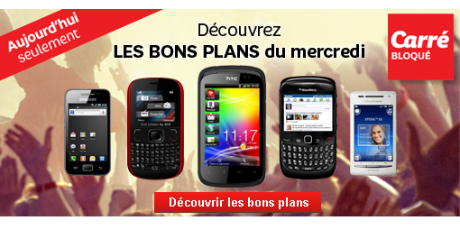 Bons plans du mercredi SFR