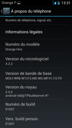 version firmware Mobile Sosh