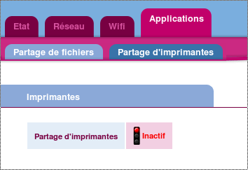 Partage d'imprimante
