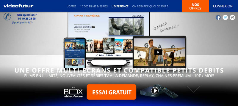 site internet de Videofutur