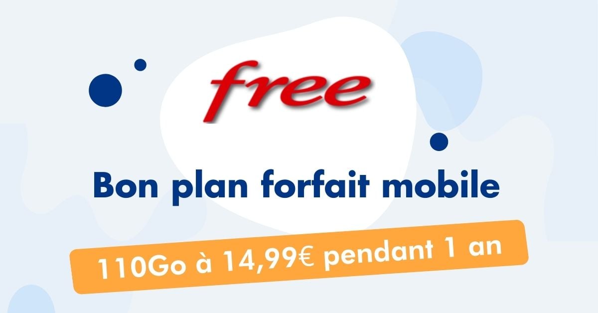 Bon plan forfait mobile Serie Free 110Go