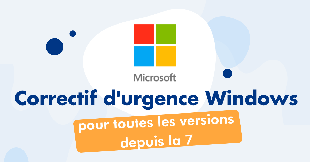 correction d'urgence windows